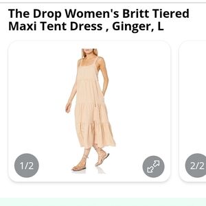 Women's Britt Tiered Maxi Tent Dress - Ginger